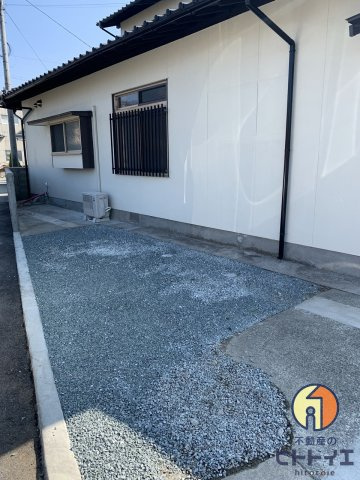 八女市蒲原リフォーム住宅の駐車場