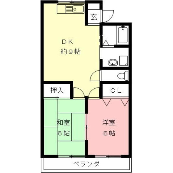 吉田グリーンハイツⅡの間取り