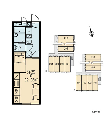 【区画図】 | ドミール小倉