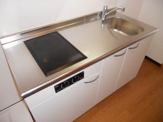 アドバンス京都烏丸グルーブのキッチン|２口電気コンロ