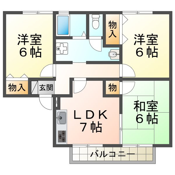 ベルコリーヌの間取り