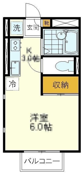 【間取り】 | マロンヴィラ国立B | 間取り