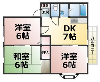 【間取り】 | サンビレッジ須磨G棟