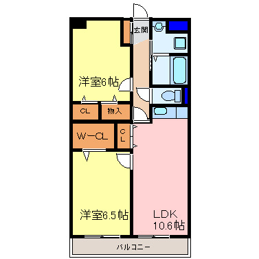 ボヌールみてじまの間取り