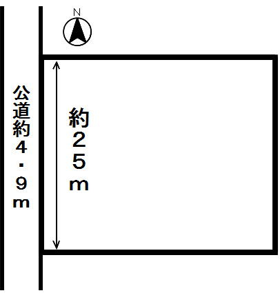 ５４２４９　羽島郡岐南町三宅土地の区画図