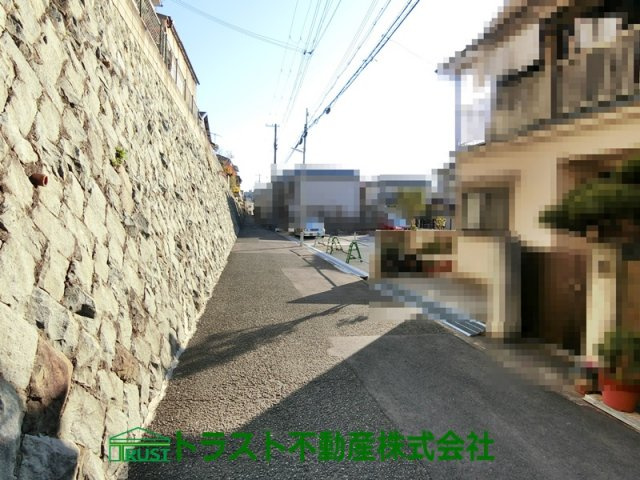 神戸市垂水区北舞子1丁目土地の前面道路含む現地写真