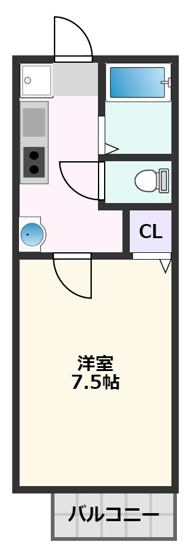 【間取り】 | カメリアハイツⅡ