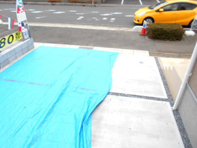 【駐車場】 | 新築　伊奈町　小室　全3棟　3号棟　らすと1棟　40坪 | 駐車場です