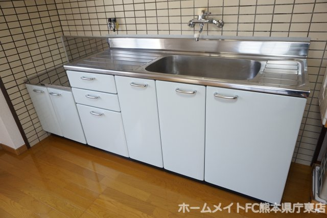 熊本市南区田井島３丁目の賃貸マンションのキッチン