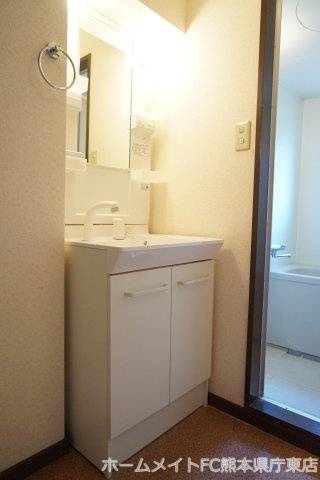 熊本市南区田井島３丁目の賃貸マンションの独立洗面台