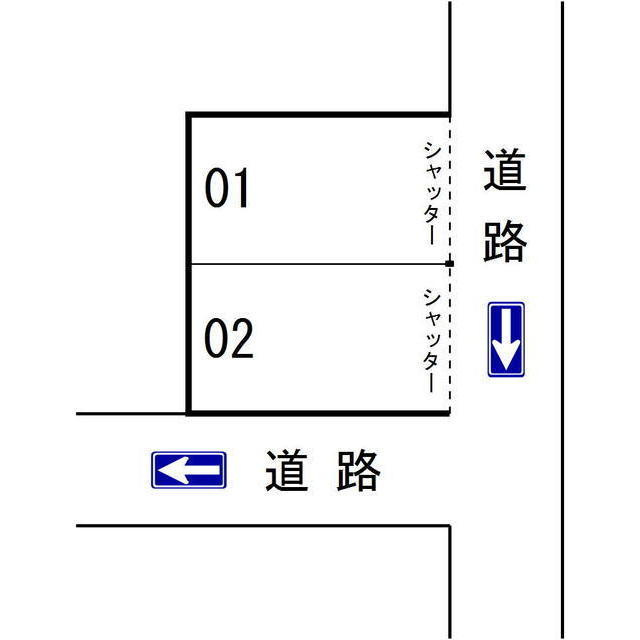 岐阜市柳川町の駐車場の間取り