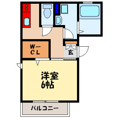 大阪市淀川区三国本町３丁目のアパートの間取り