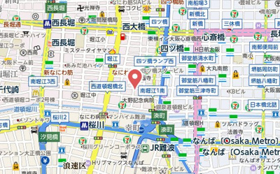 【地図】 | ゼフェロス南堀江