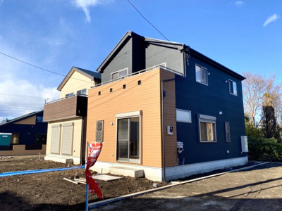 【外観】 | MLH宮原新築分譲　南道路　建物完成しました | モダンな雰囲気のある外観です。南道路なので陽当りもとても良く、二中は明るく過ごせます。