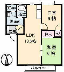 【間取り】 | ハイランド玉尾・