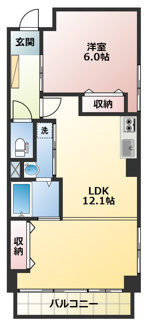 【間取り】 | 月村マンション№10