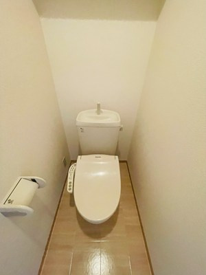セジュール・シャイニングA棟のトイレ|落ち着いた色調のトイレです