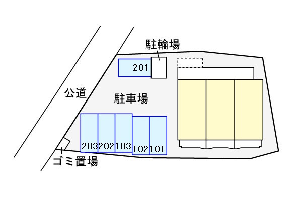 ア・ラ・モードの区画図