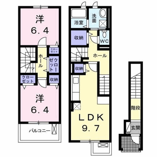 【間取り】 | クレメント・ヒル Ｃ