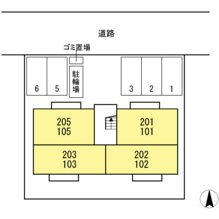 ブリーズコート常滑の区画図