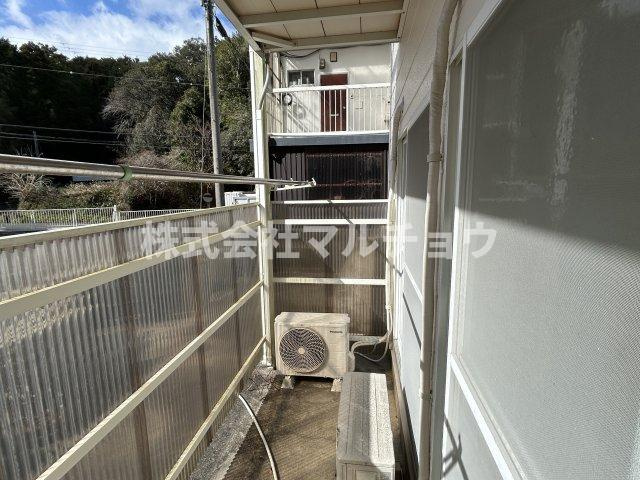 高見荘のバルコニー|広々としたバルコニーです