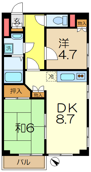 【間取り】 | 第二八千代ビル
