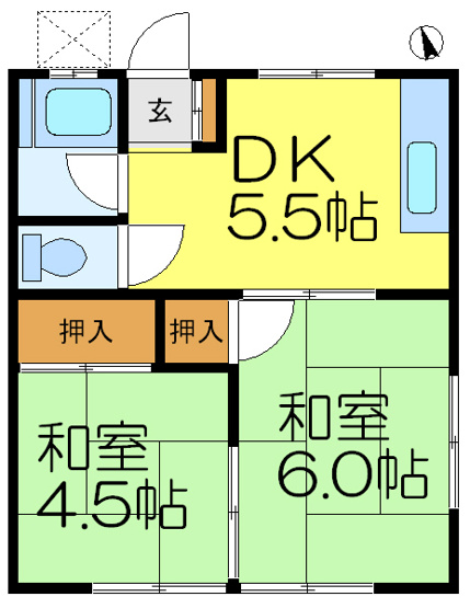 【間取り】 | ハイツ鈴木
