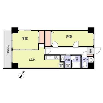 千代田区神田猿楽町１丁目の賃貸マンションの間取り