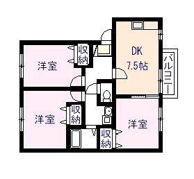 【間取り】 | ラ・プリミエール城東 