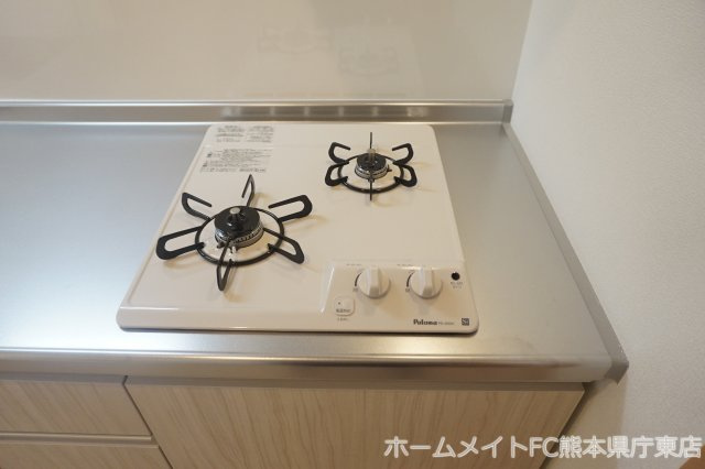 熊本市中央区八王寺町のアパートのキッチン