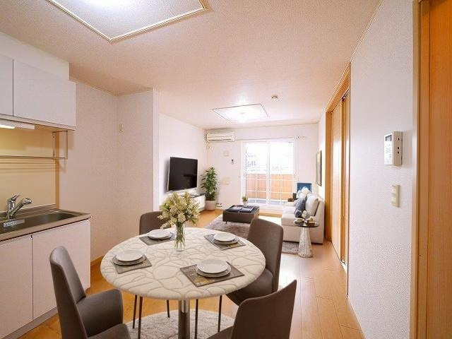 エレガンス（西九条町２丁目）の居間・リビング|CGで家具等を配置したもので家具等は含まれません