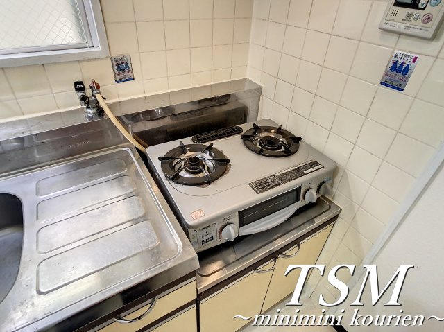 カレリアのキッチン|ガスコンロ付き