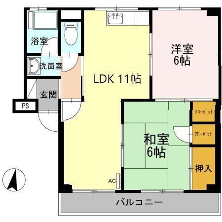 大林マンションの間取り