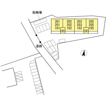 大林マンションの区画図