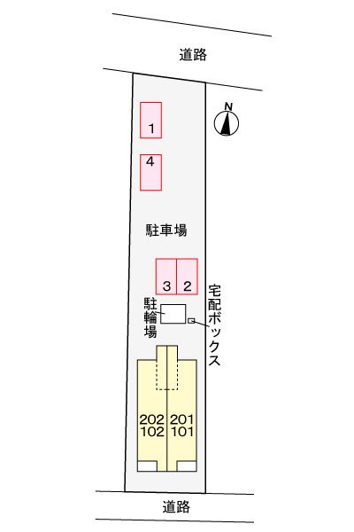 クレメントヴィラの区画図