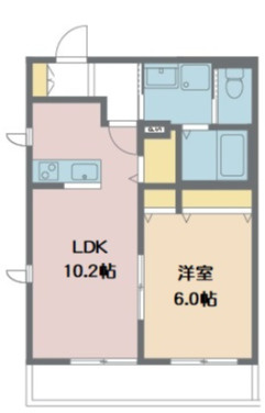 【間取り】 | カーサ・ドマーニ | 10帖のLDKと6帖洋室です