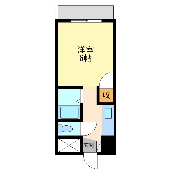 大阪市淀川区新高６丁目の賃貸マンションの間取り