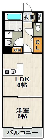 駅前壱番館の間取り