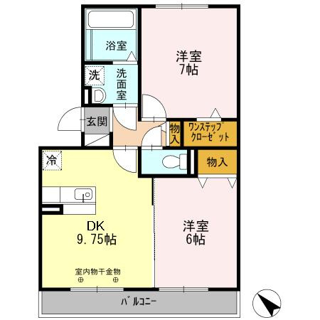 【間取り】 | シティーコート色子Ａ棟