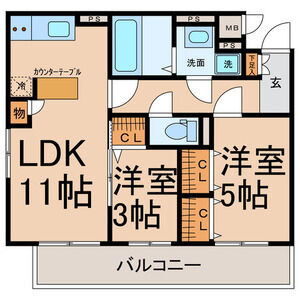 【間取り】 | Maison calme