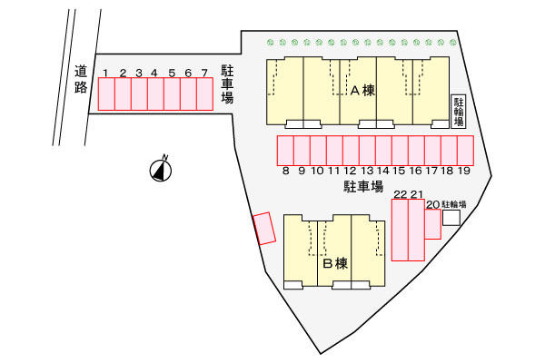 エスペランサ壱番館の区画図