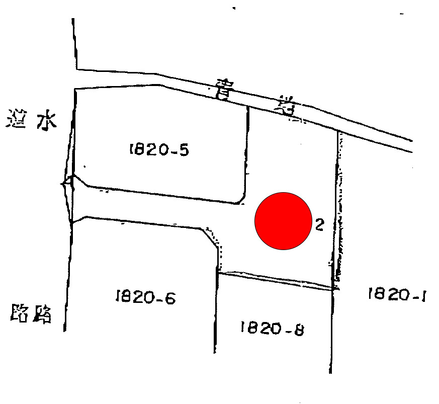 足利市山下町の売地の区画図