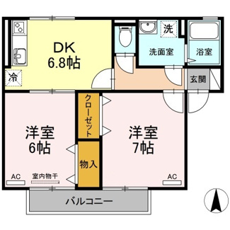 【間取り】 | セジュール永木Ⅱ