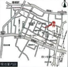 セントジュエル四ツ谷の地図|セントジュエル四ツ谷
