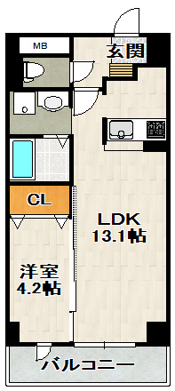 パークサイド宝塚の間取り