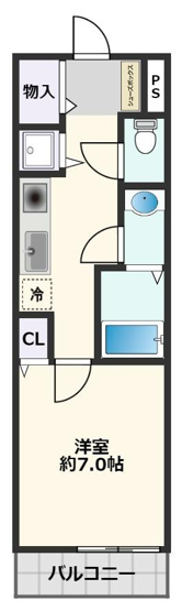 【間取り】 | プルメリア江坂