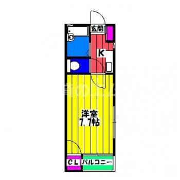 【間取り】 | ハイツキャトルＢ | ハイツキャトルＢの間取り