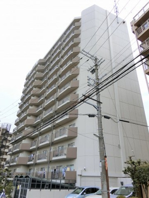 【外観】 | 日商岩井第3緑地公園マンション　 | 【現地写真】 鉄骨鉄筋コンクリート造の14階建♪ 陽当たりに良いマンションとなっております♪