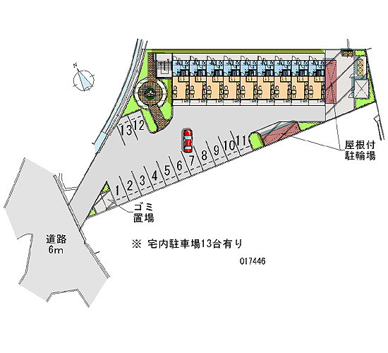 レオパレス平和の駐車場