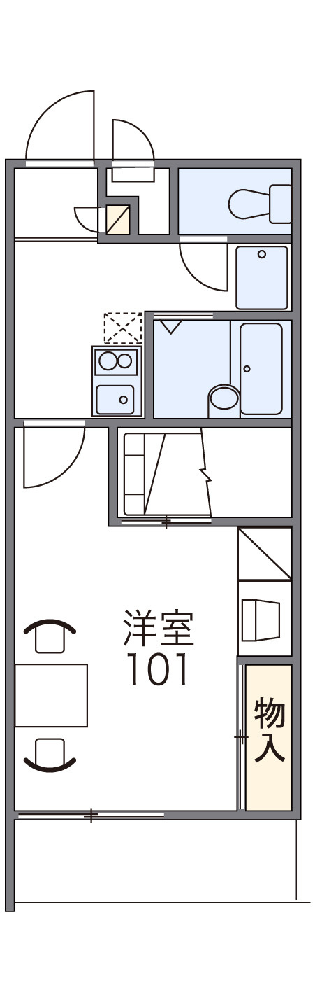 レオパレス平和の間取り